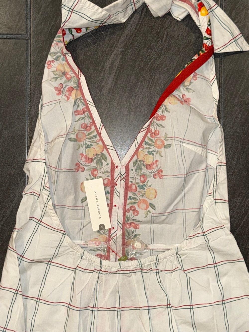 Celandine Cotton V-Neck Halter Tank - Picture 10 of 10